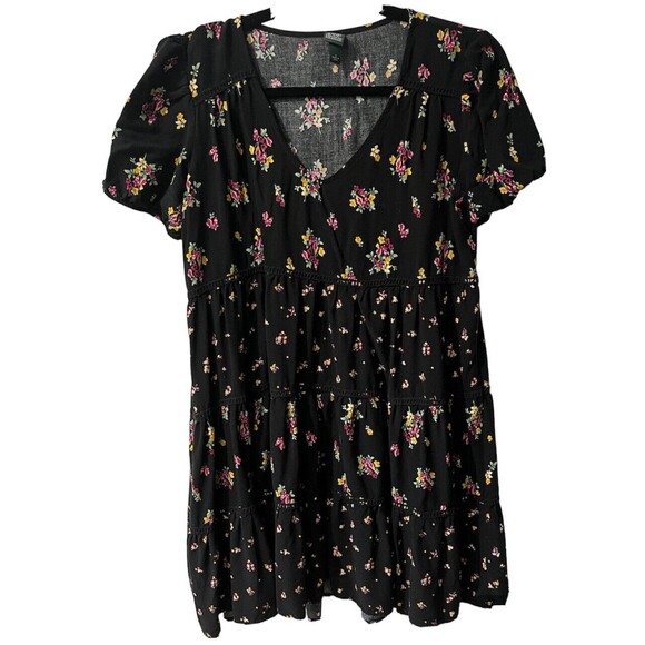 Wild Fable Dress womens Small mini Floral boho Round Neck Babydoll y2k fairycore - Picture 1 of 8